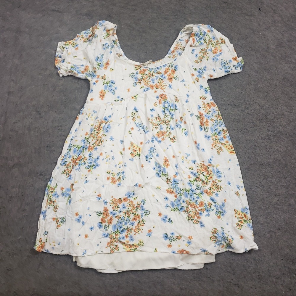 Everly‎ Dress Womens Medium White A-line Floral Country Peasant Casual Ladies